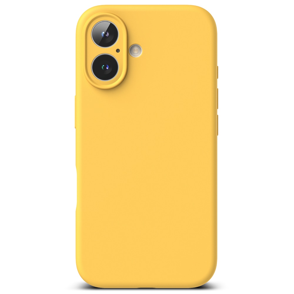 Silicone Magnetic Case iPhone 16 Yellow