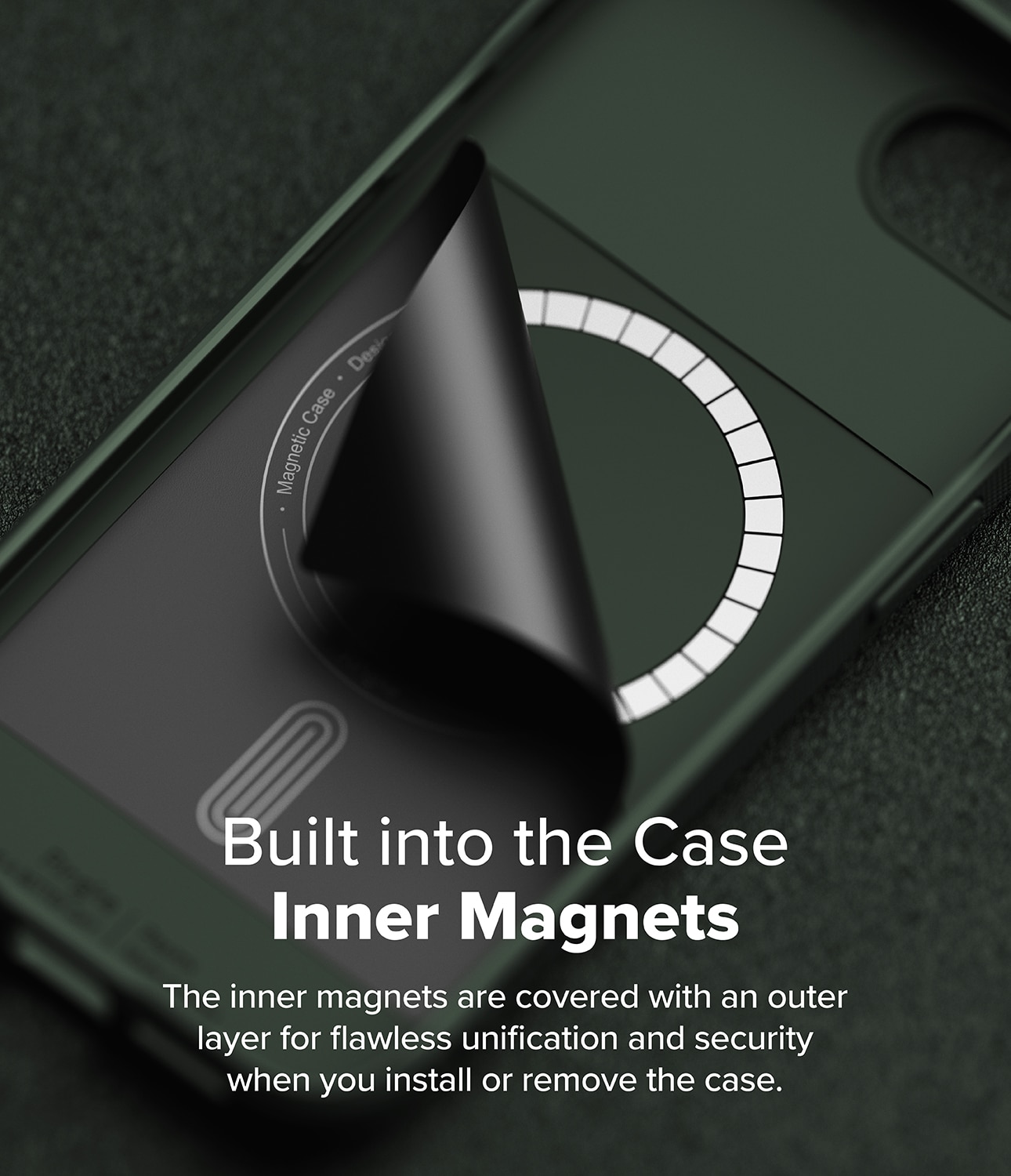 Onyx Magnetic Case iPhone SE 4 Dark Green