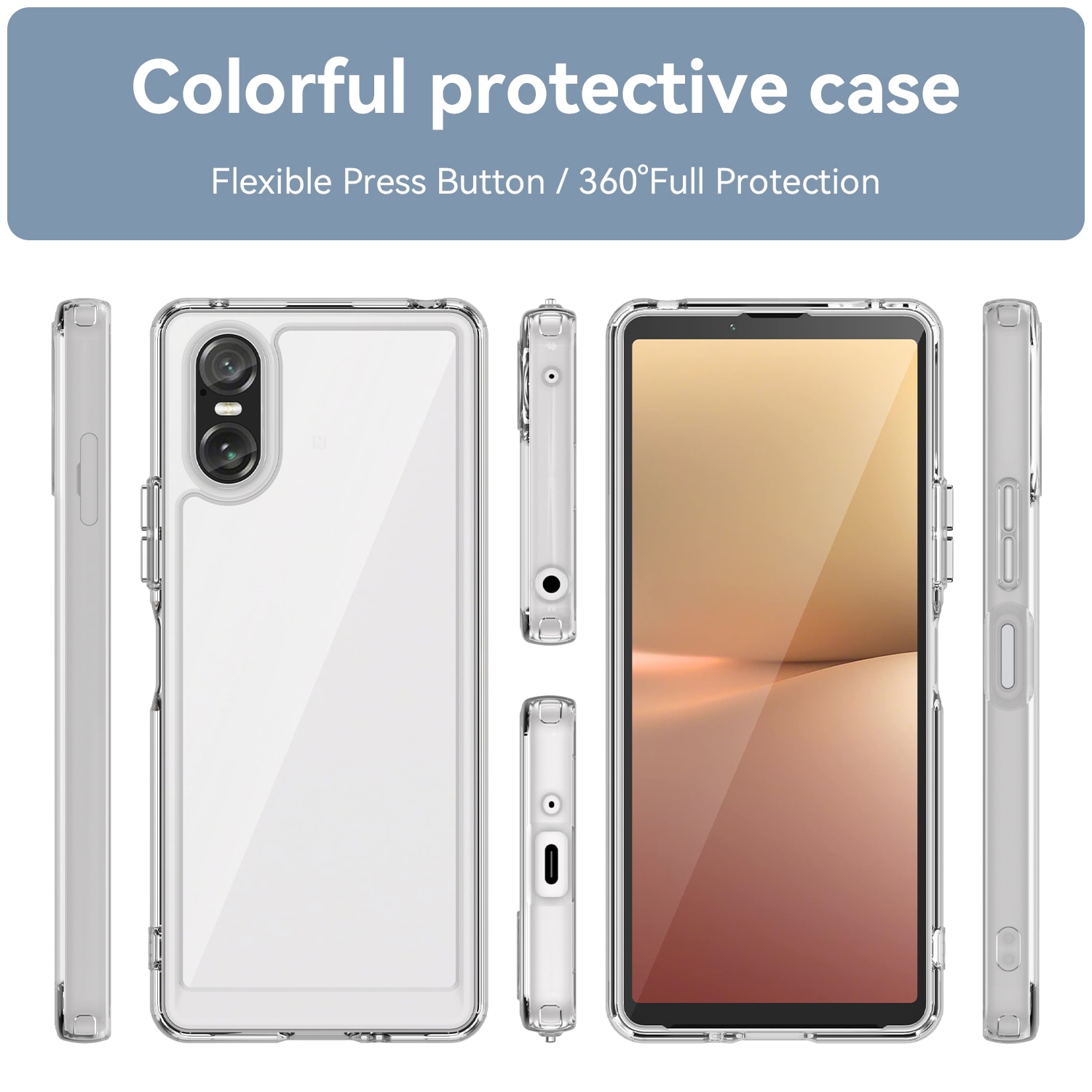 Hybridcase Sony Xperia 10 VI transparant