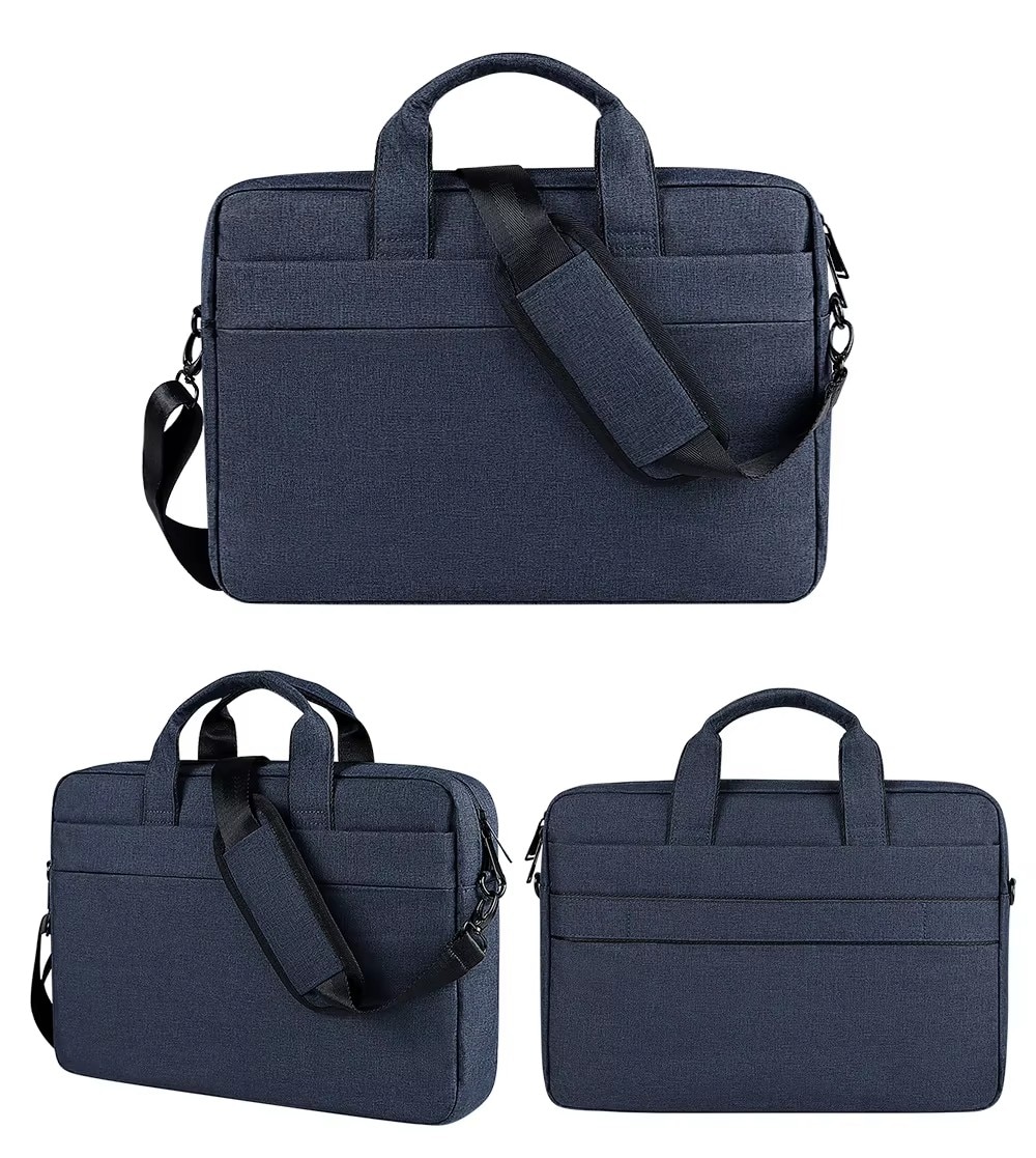 Laptoptas met schouderband up to 13,3" blauw