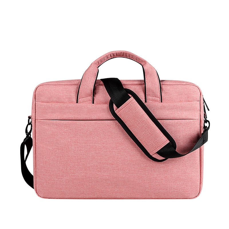 Laptoptas met schouderband up to 13,3" roze