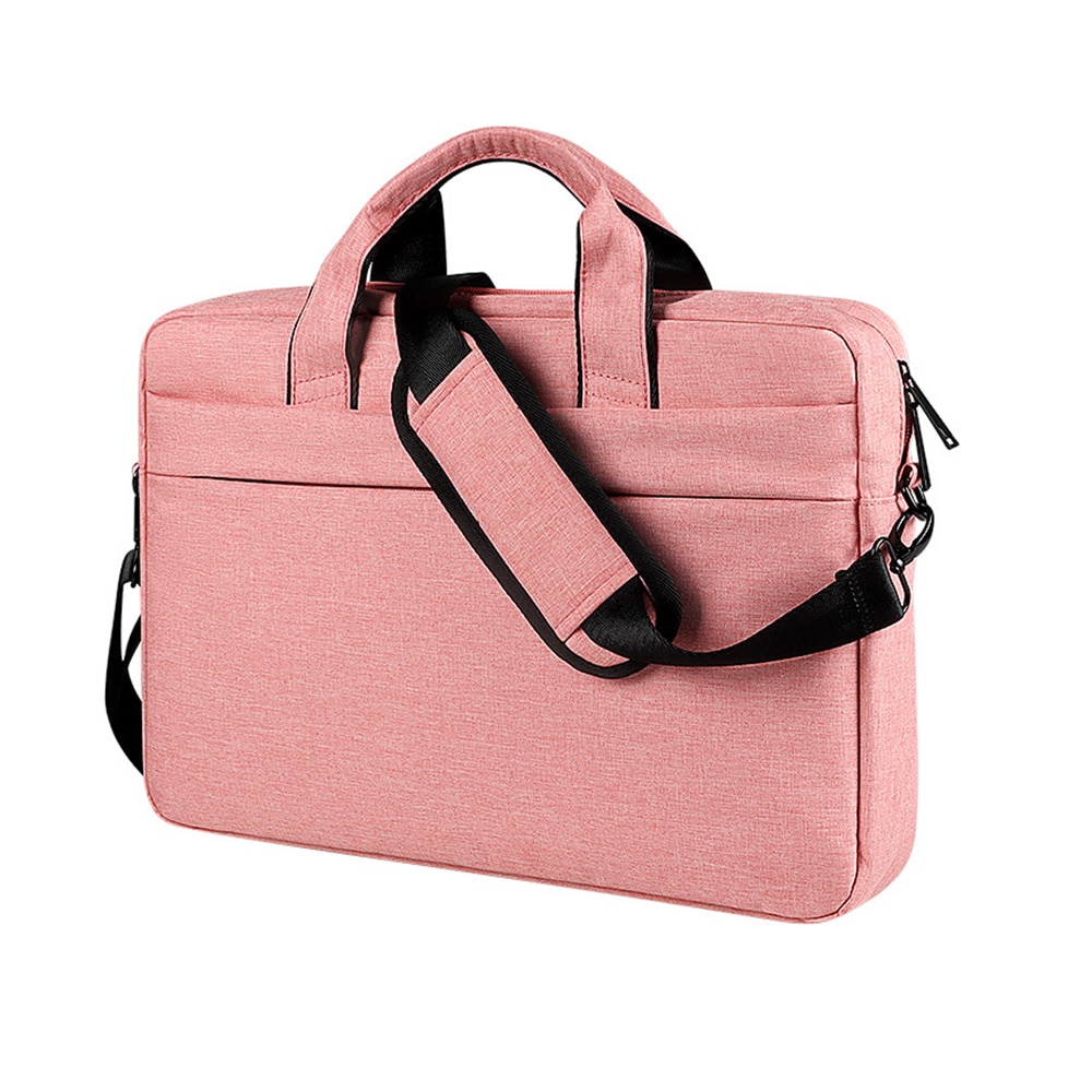 Laptoptas met schouderband up to 13,3" roze