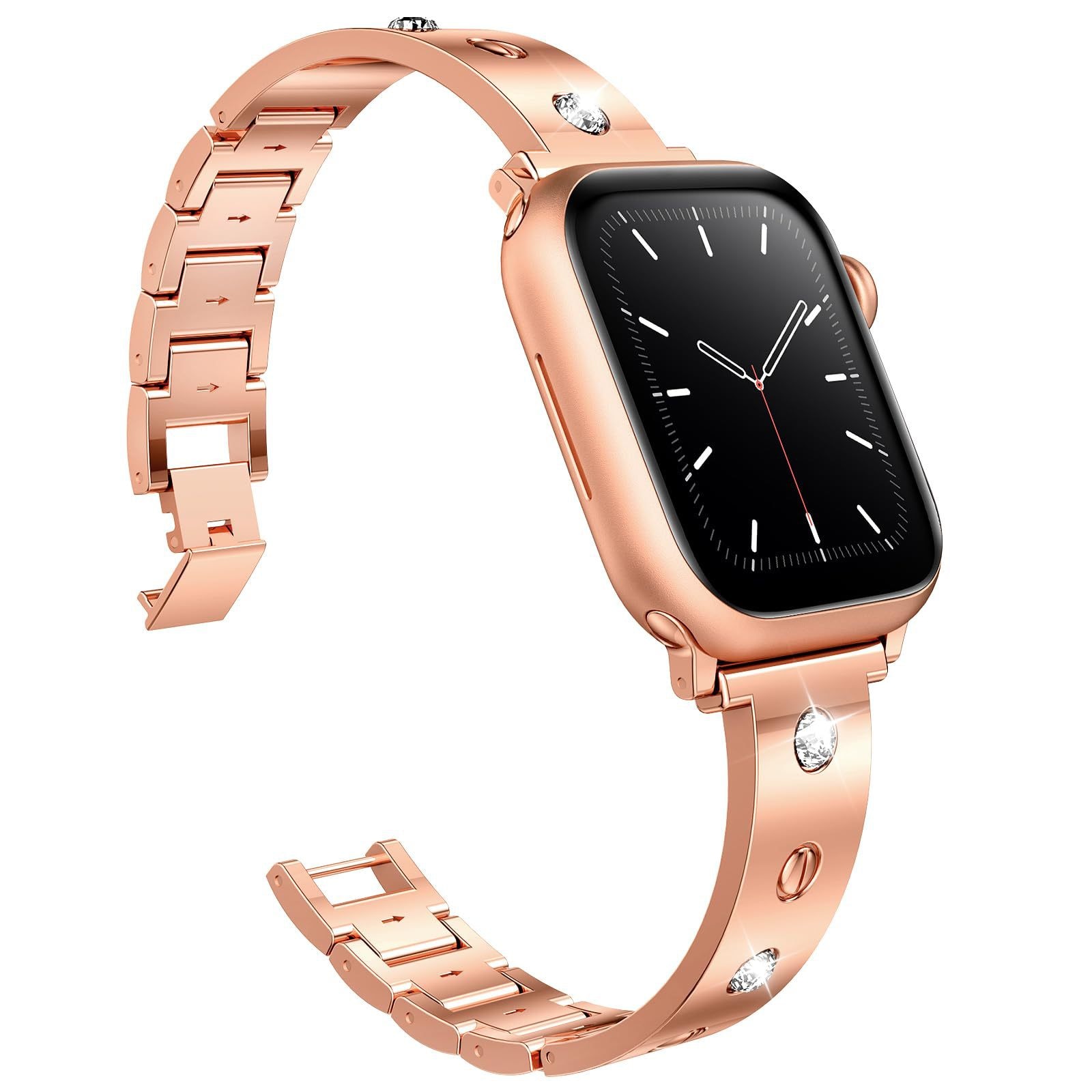 Bangle Diamond Bracelet Apple Watch 38mm rosé goud
