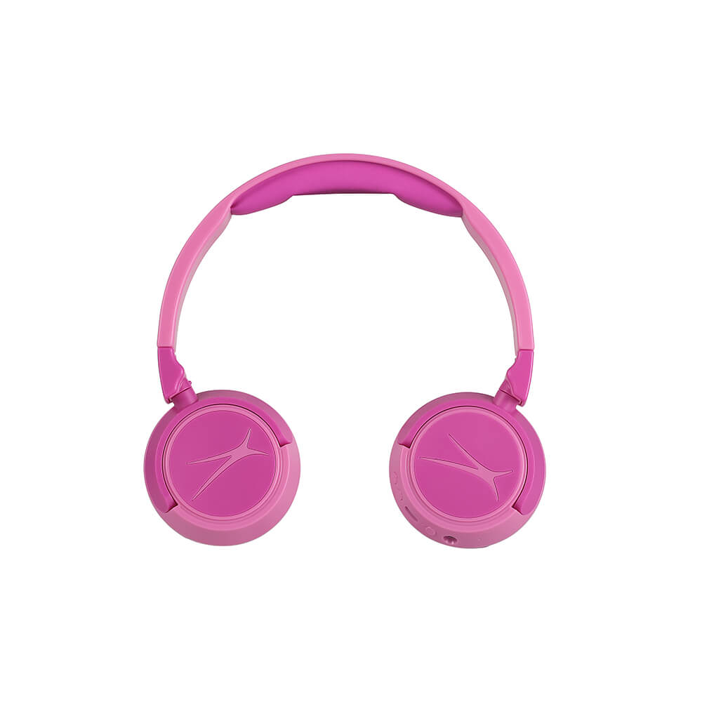 Draadloze On-Ear Kinderhoofdtelefoon 2-in-1 roze