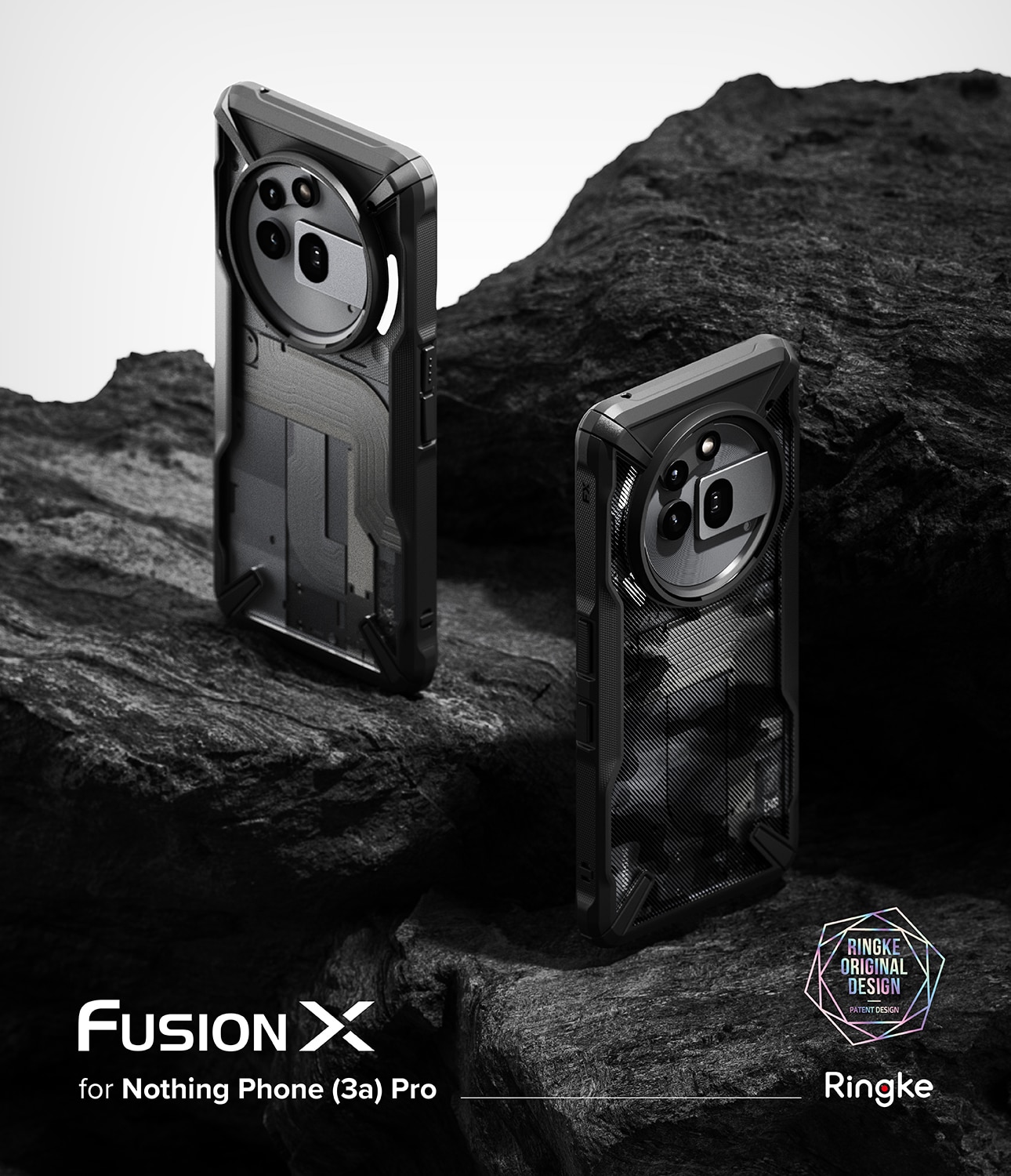 Fusion X Case Nothing Phone 3a Pro Zwart