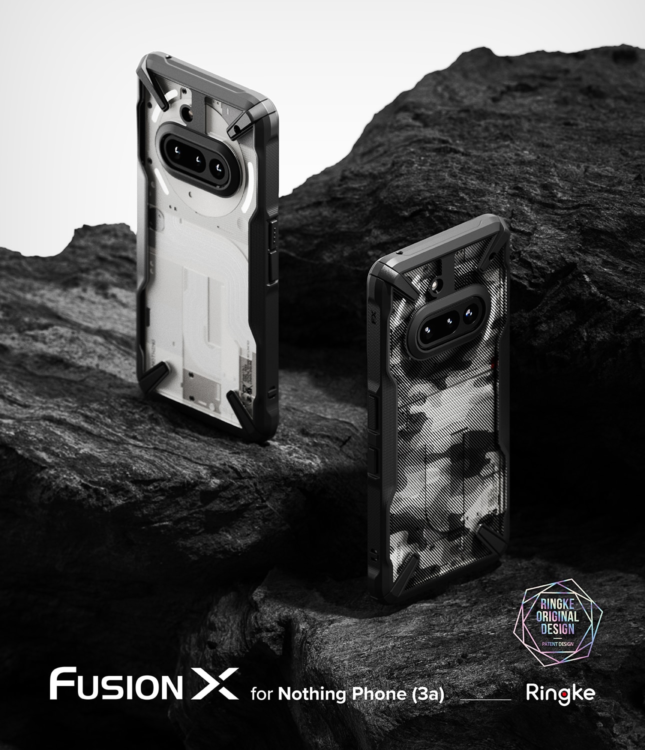 Fusion X Case Nothing Phone 3a Zwart