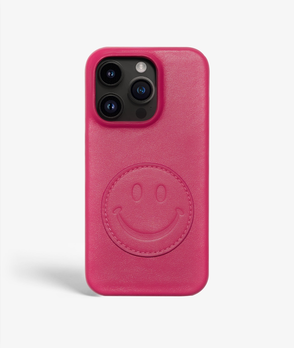 Hoesje iPhone 14 Pro Max Smiley Pink