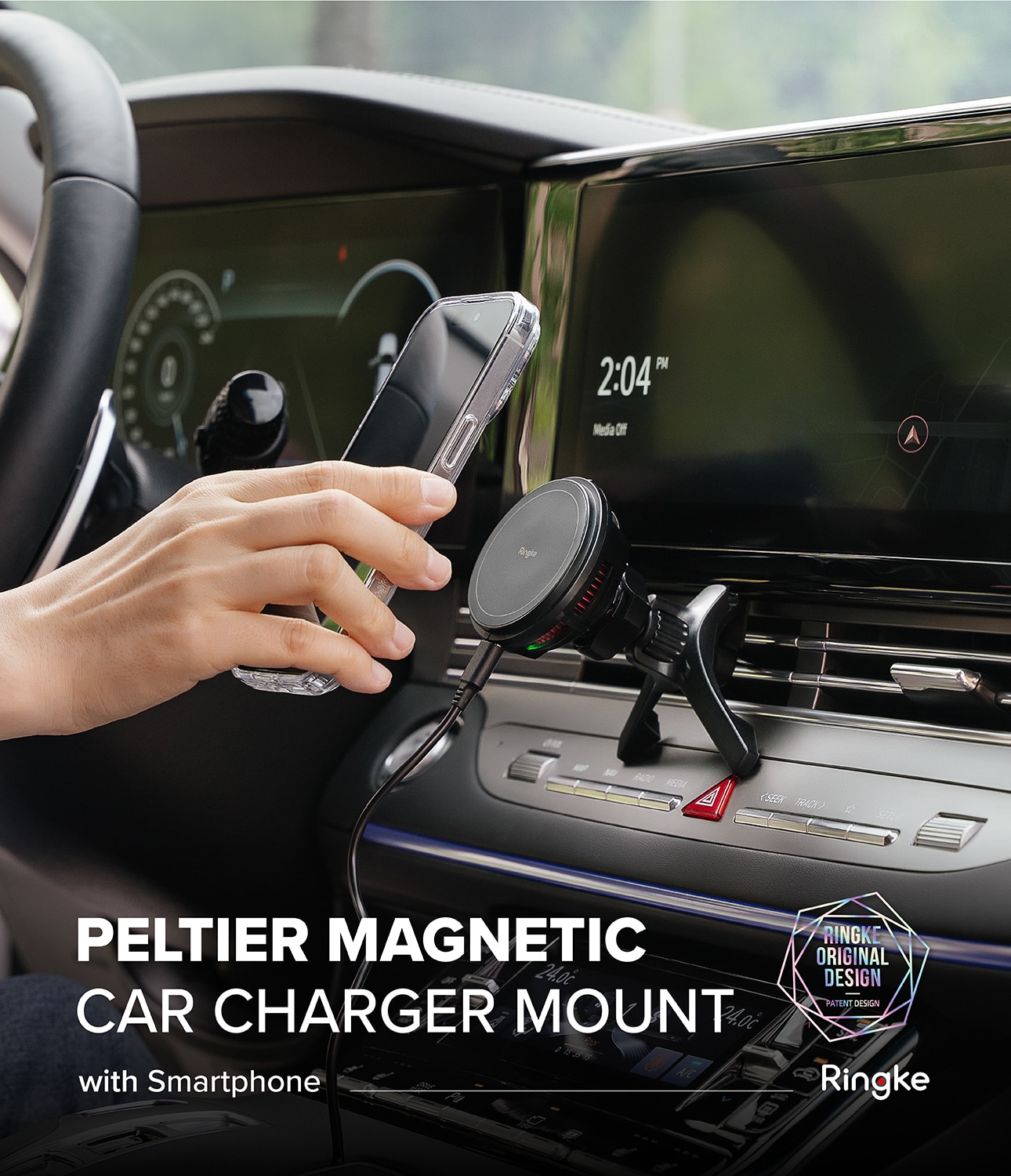 Peltier MagSafe Car Charger zwart