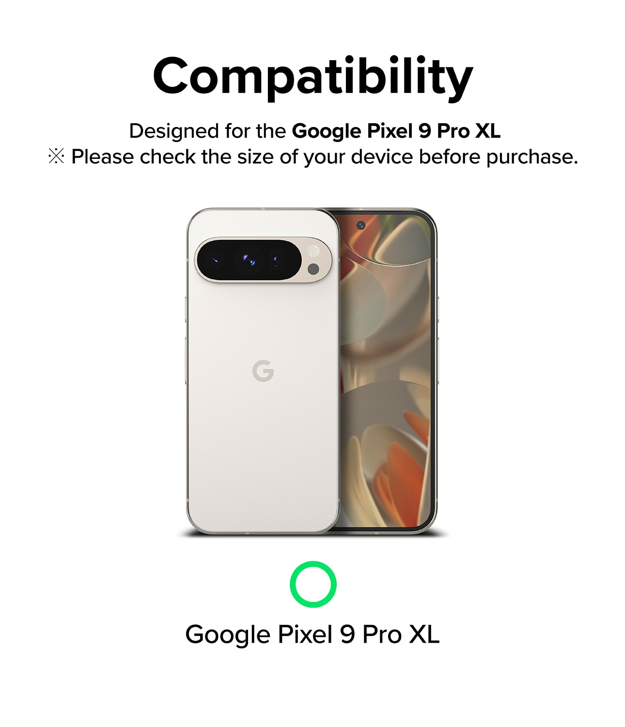 Camera Protector Glass (3-pack) Google Pixel 9 Pro XL