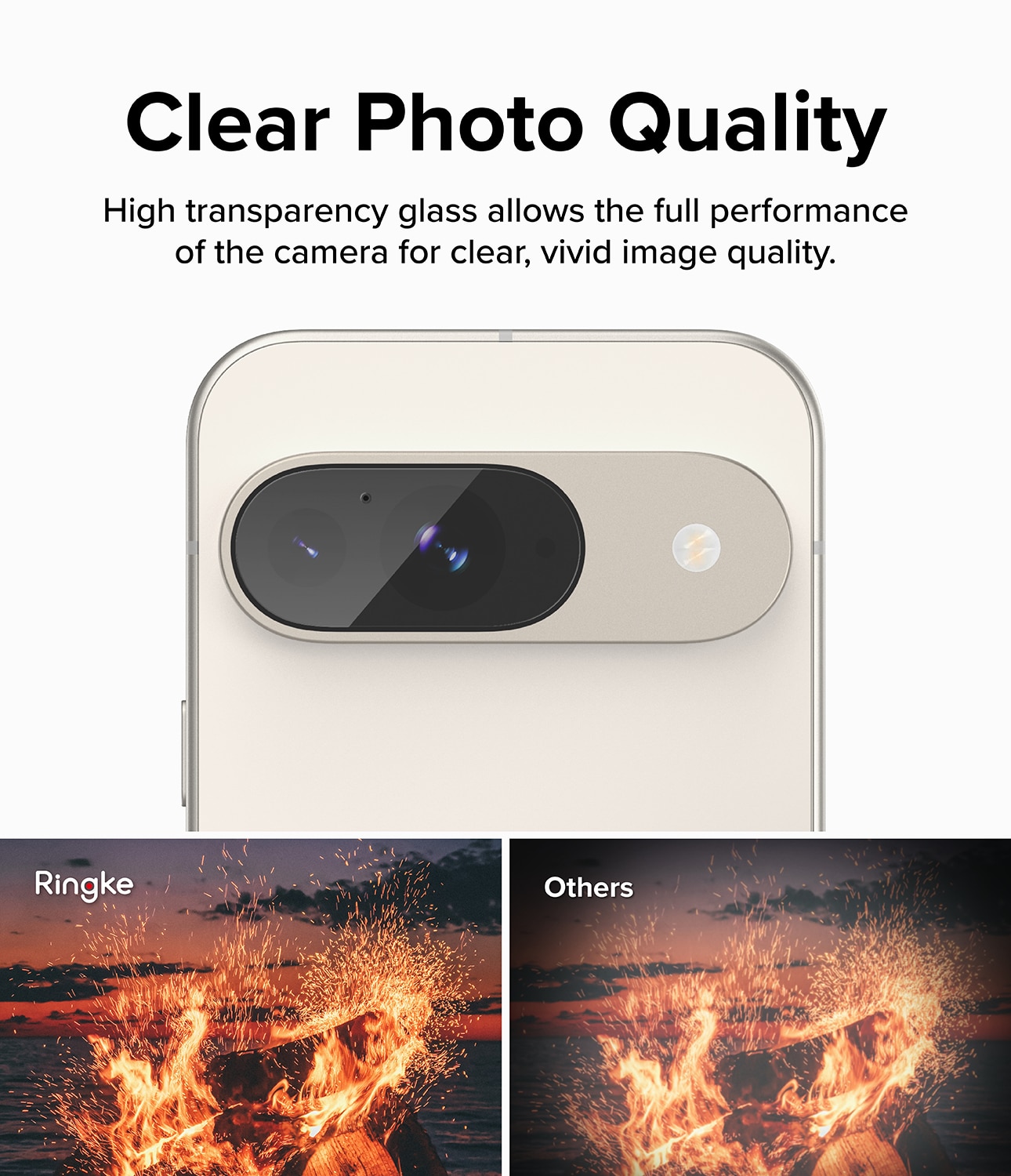 Camera Protector Glass (3-pack) Google Pixel 9