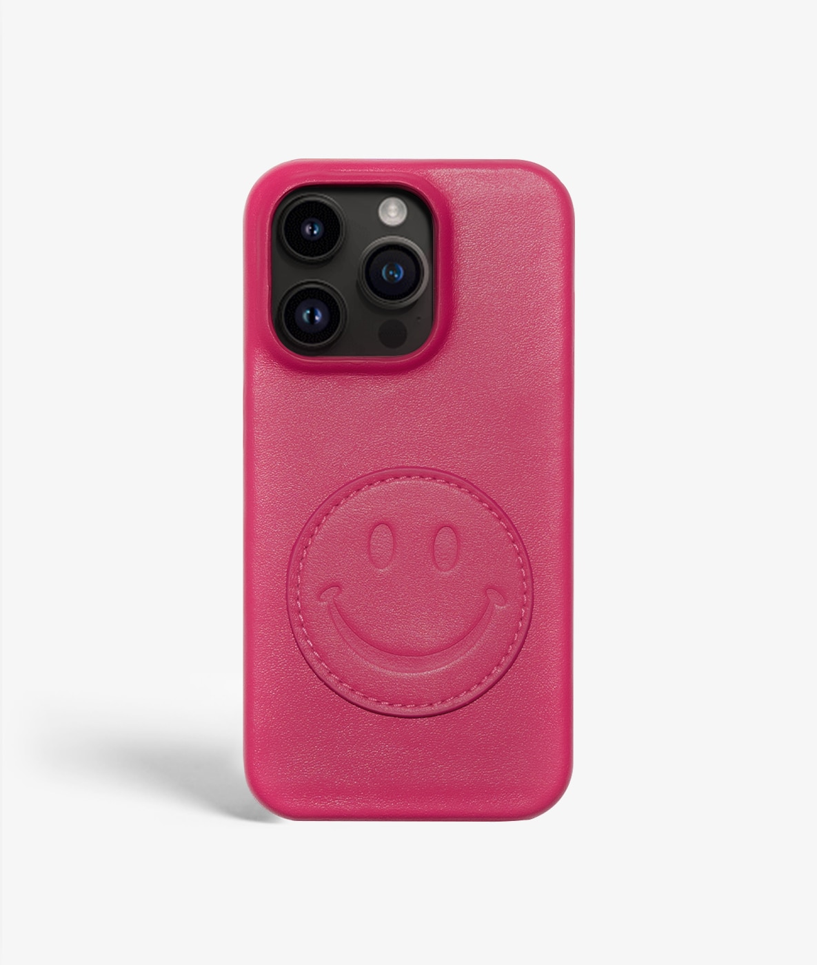 Hoesje iPhone 14 Pro Smiley Pink