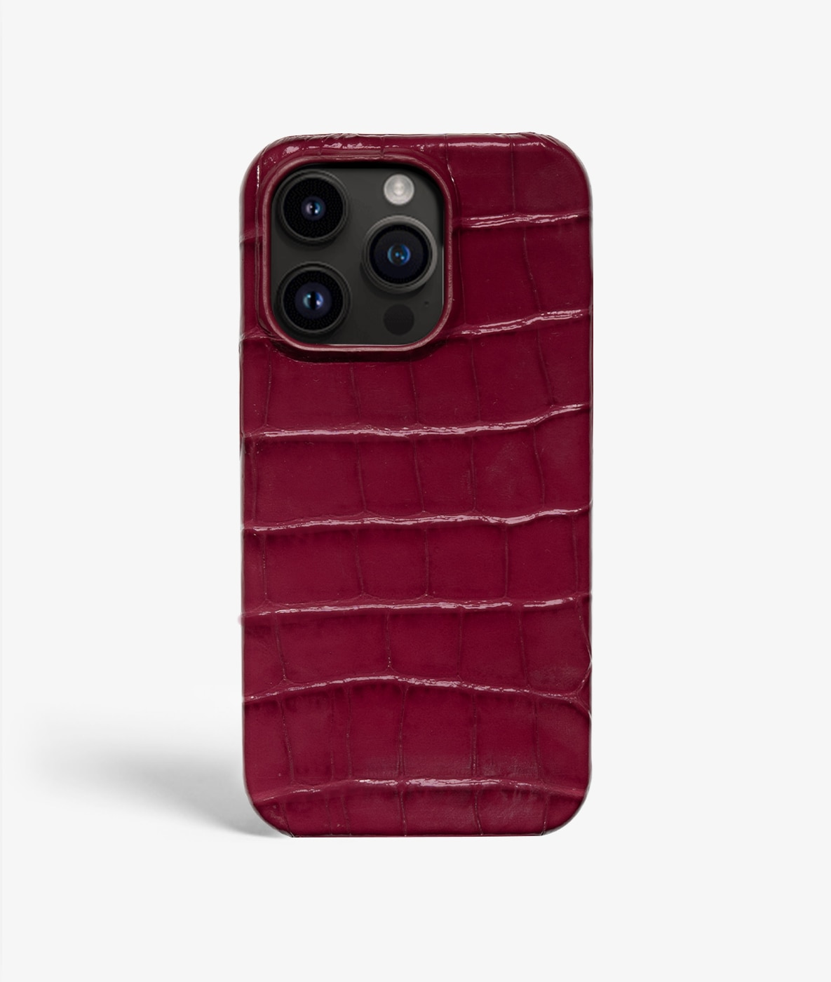 Hoesje iPhone 14 Pro Max Croco Burgundy