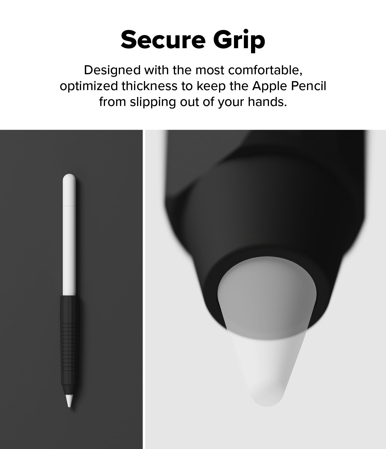 Silicone Grip Holder Apple Pencil zwart