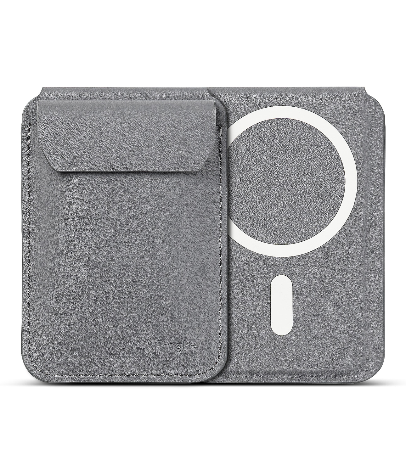 Stand Wallet Magnetic Light Grey