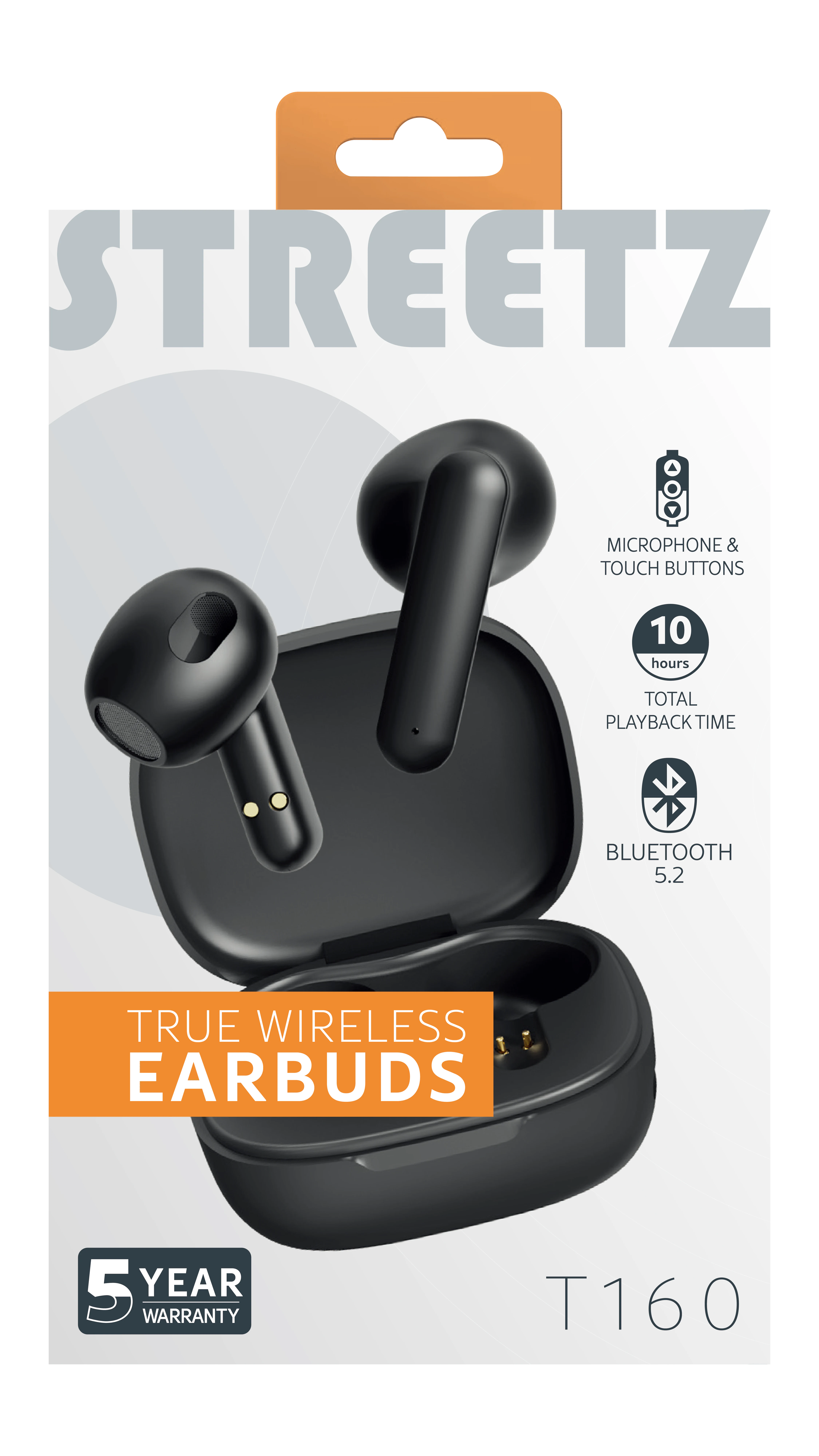 True Wireless in-ear oordopjes zwart