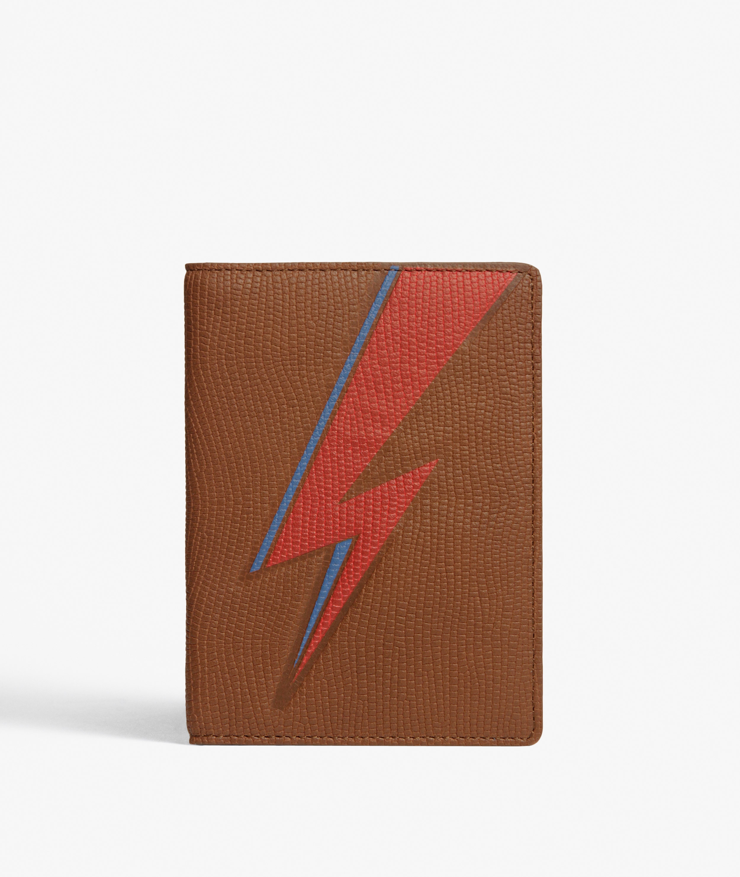 Paspoorthouder Bowie Lightning Lizard Cognac