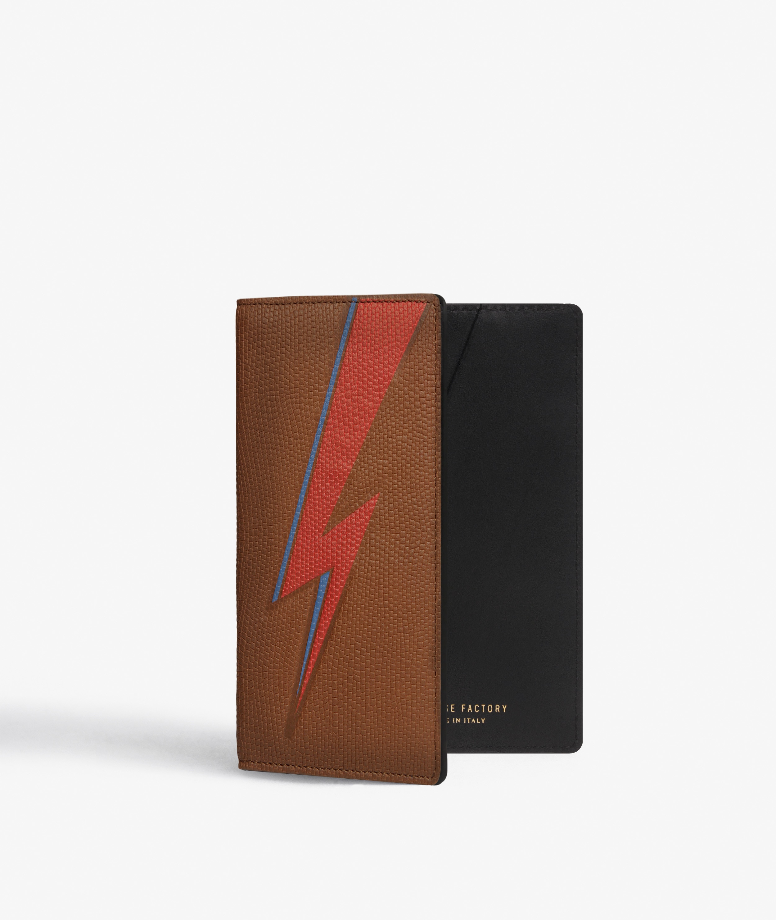 Paspoorthouder Bowie Lightning Lizard Cognac