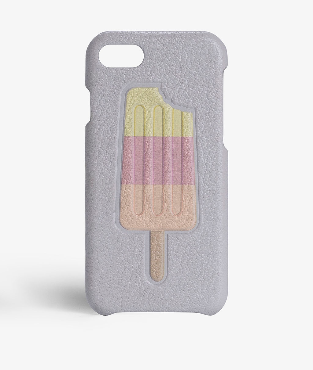 Hoesje iPhone 7 Popsicle Nappa Grey