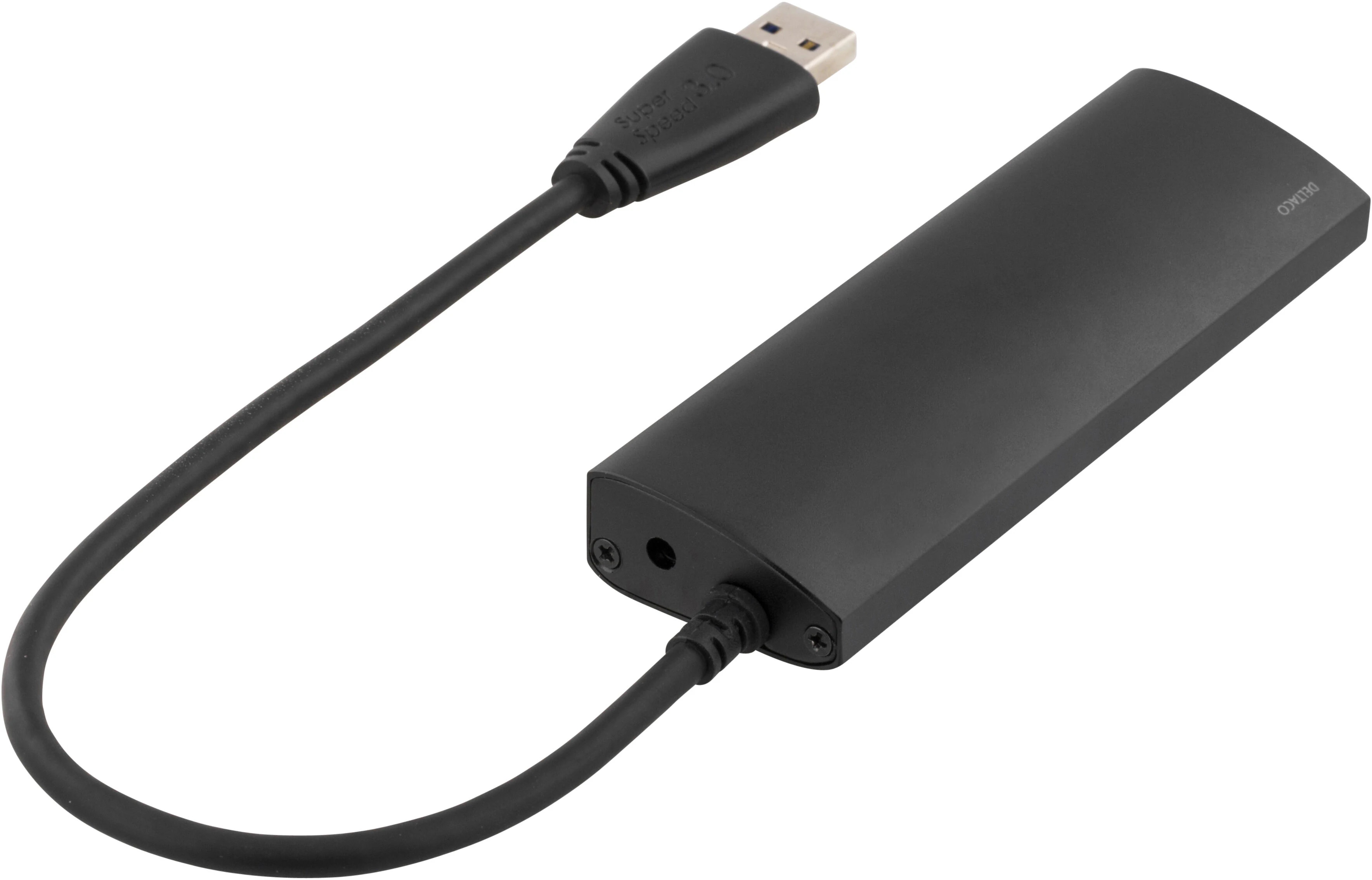 USB-A Hub 4x USB-A Vrouwelijk zwart