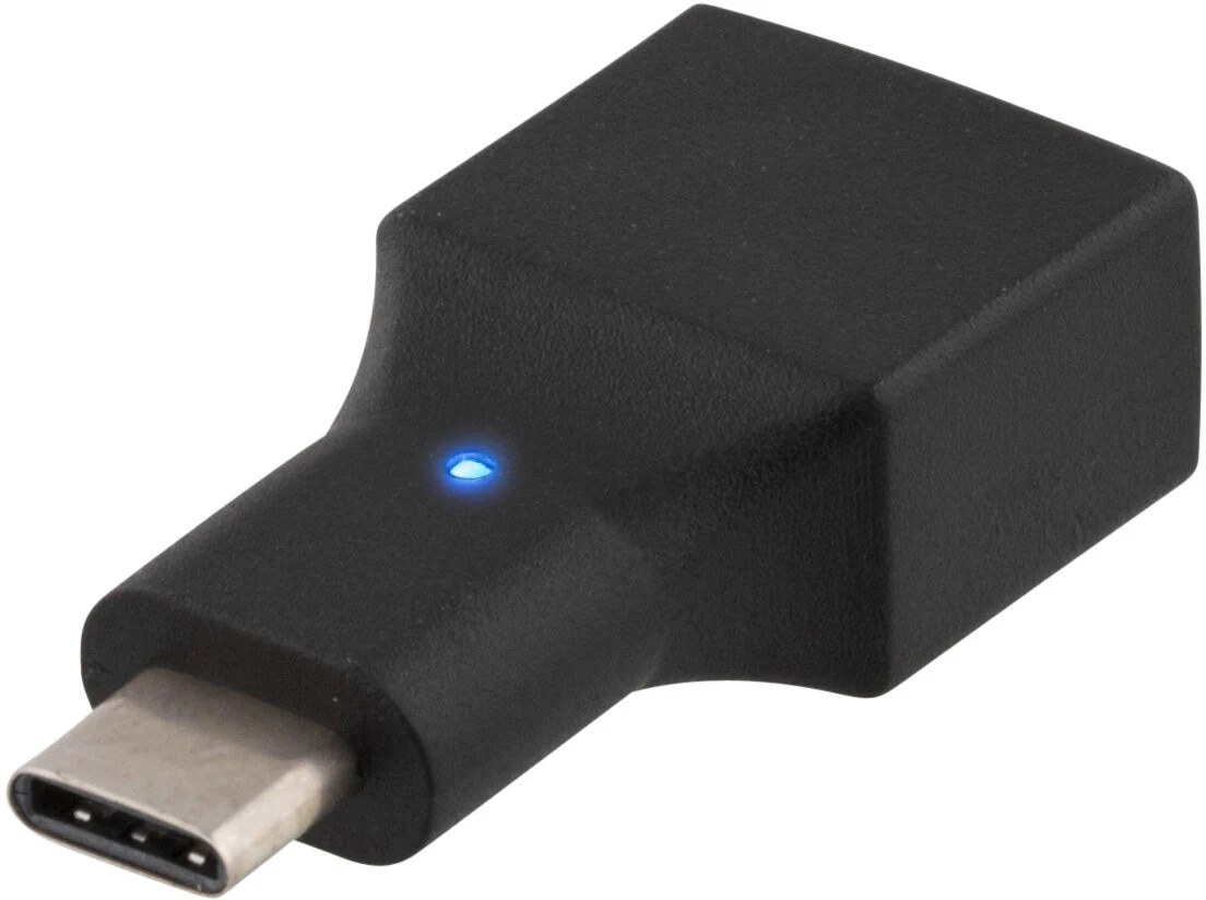 USB 2.0 Adapter USB-C naar USB-A zwart