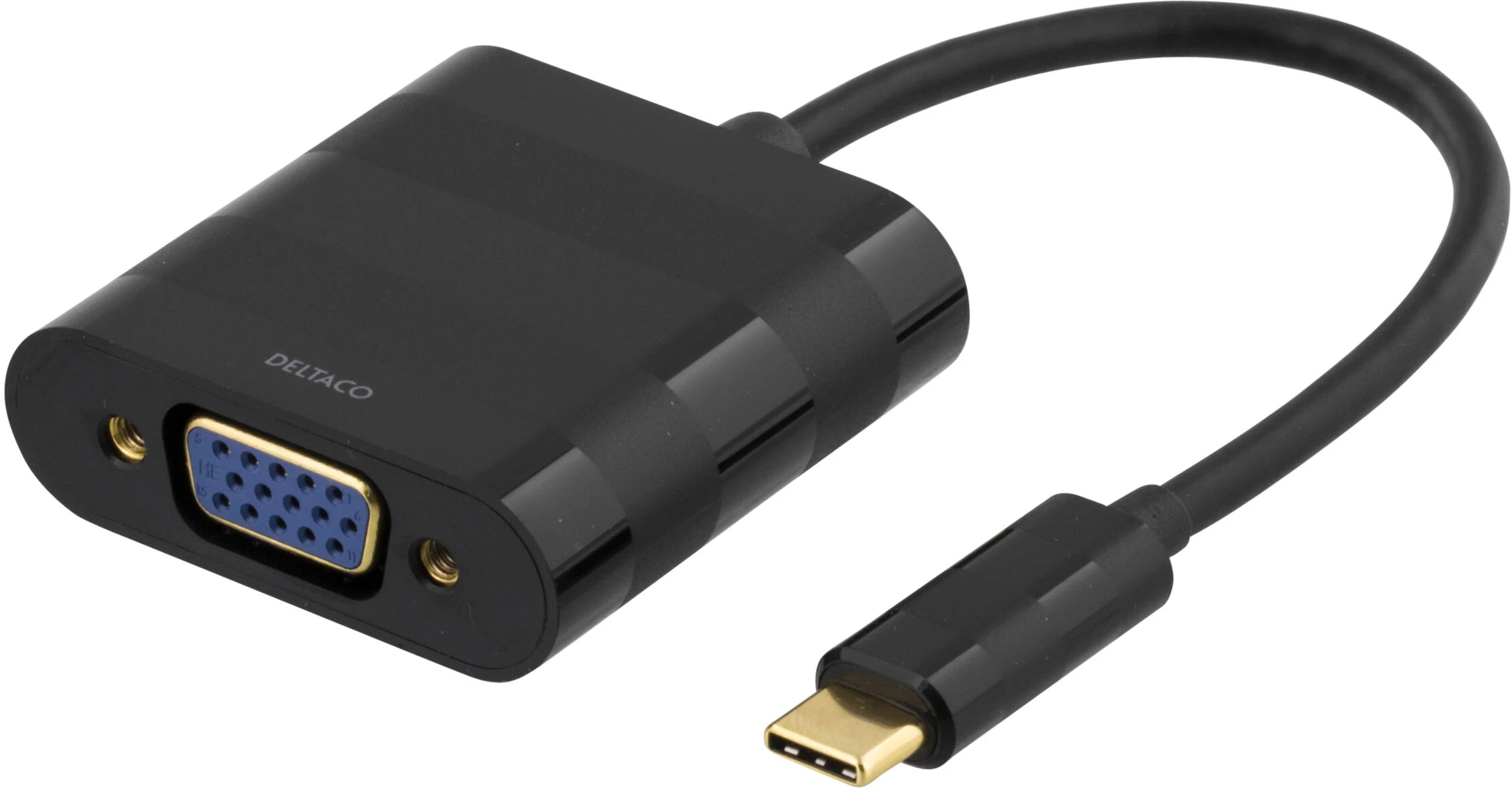 VGA-adapter USB-C naar VGA zwart