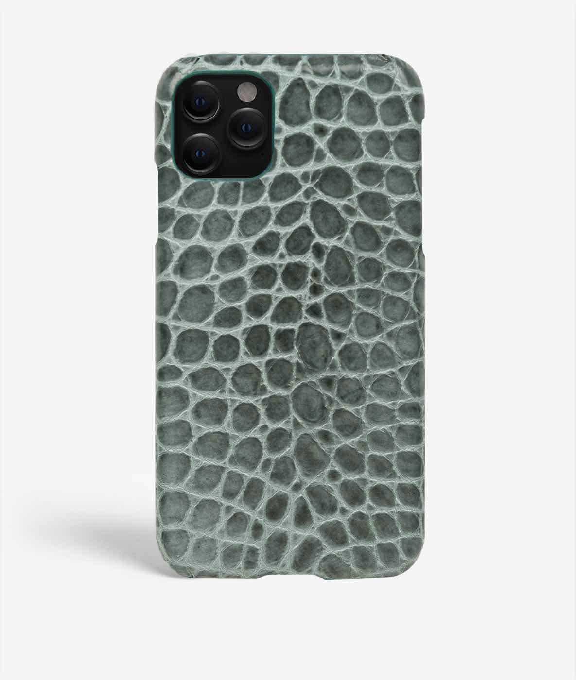 Hoesje iPhone 11 Pro Small Croco Teal