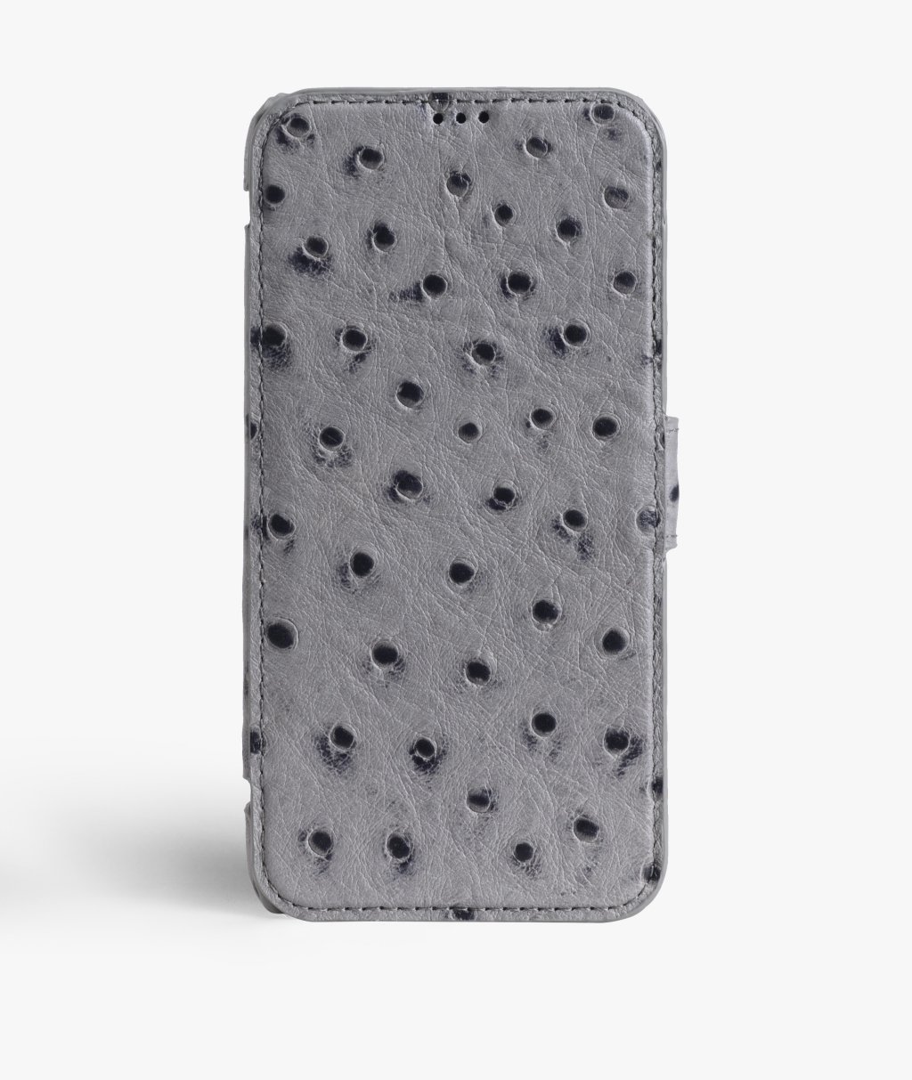 Bookcover hoesje iPhone X/XS Ostrich Grey