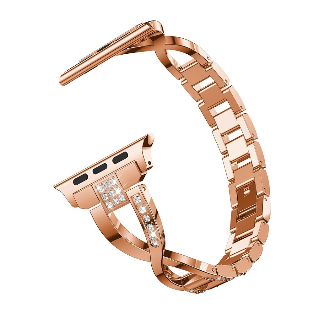 Apple Watch 45mm Series 8 Crystal Bracelet Rose Gold