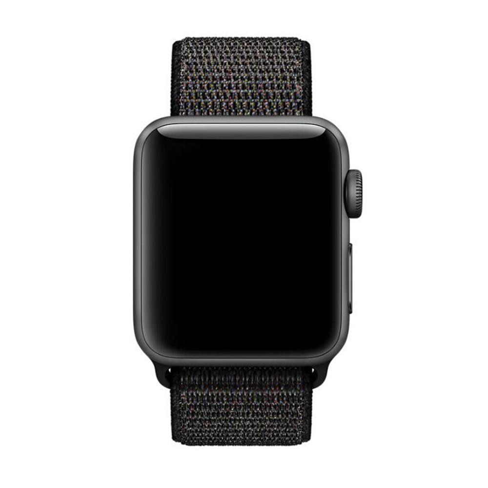 Apple Watch 41mm Series 8 Nylon bandje zwart