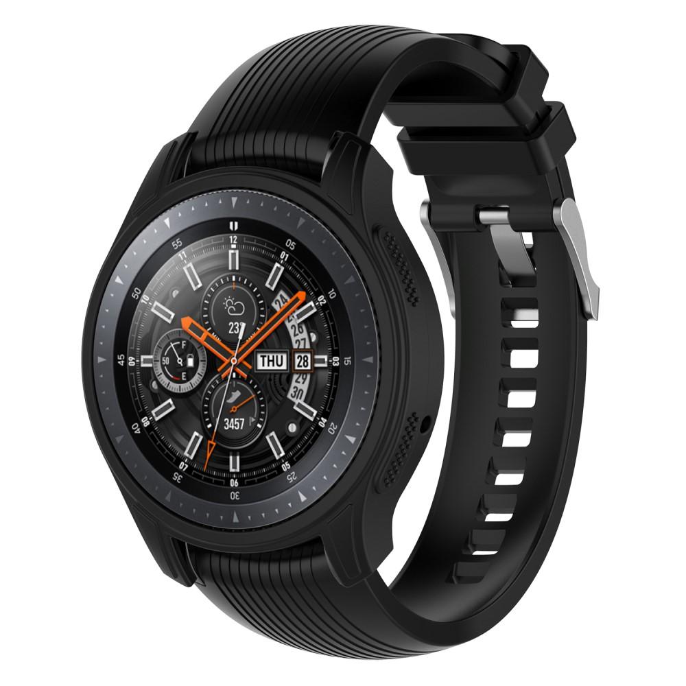 Bezem gelijktijdig Beeldhouwwerk Samsung Galaxy Watch 46mm/Gear S3 Frontier Backcover hoesje Zwart - koop  online