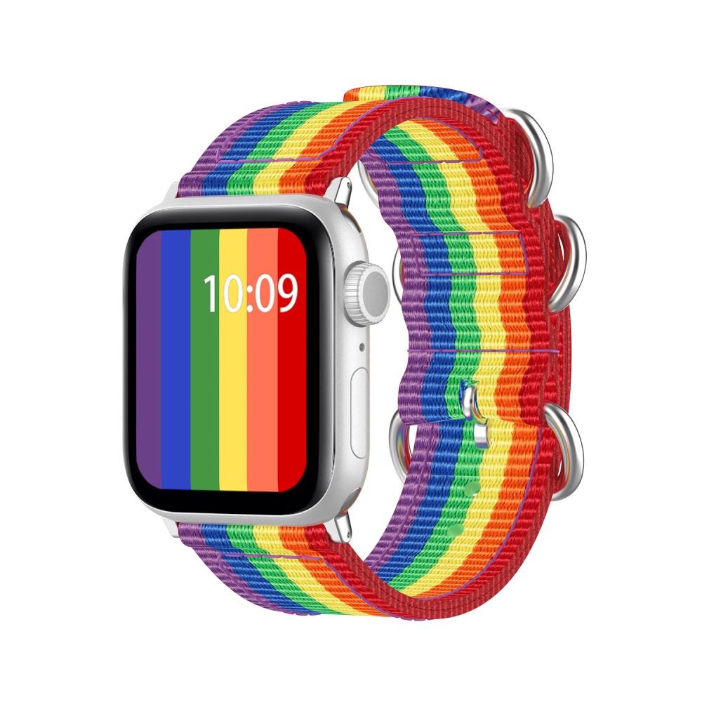 Apple Watch 45mm Series 8 Natobandje Rainbow