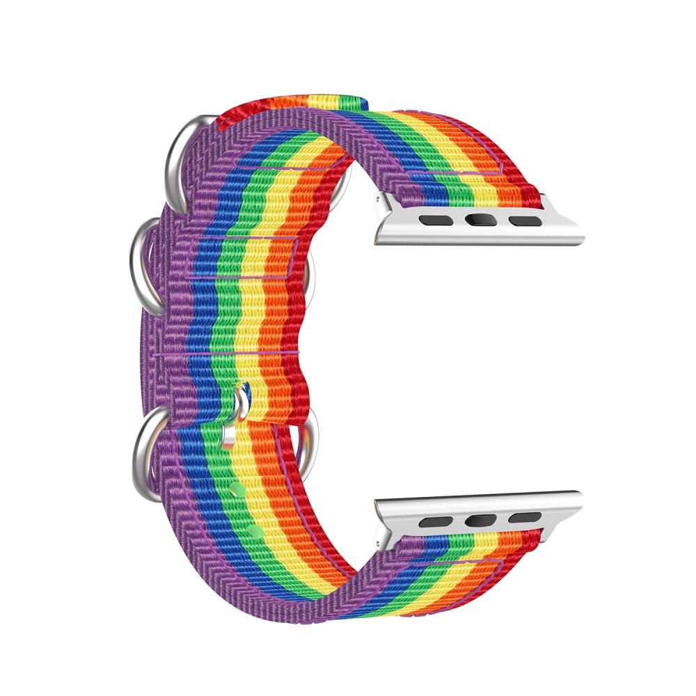 Apple Watch 45mm Series 8 Natobandje Rainbow