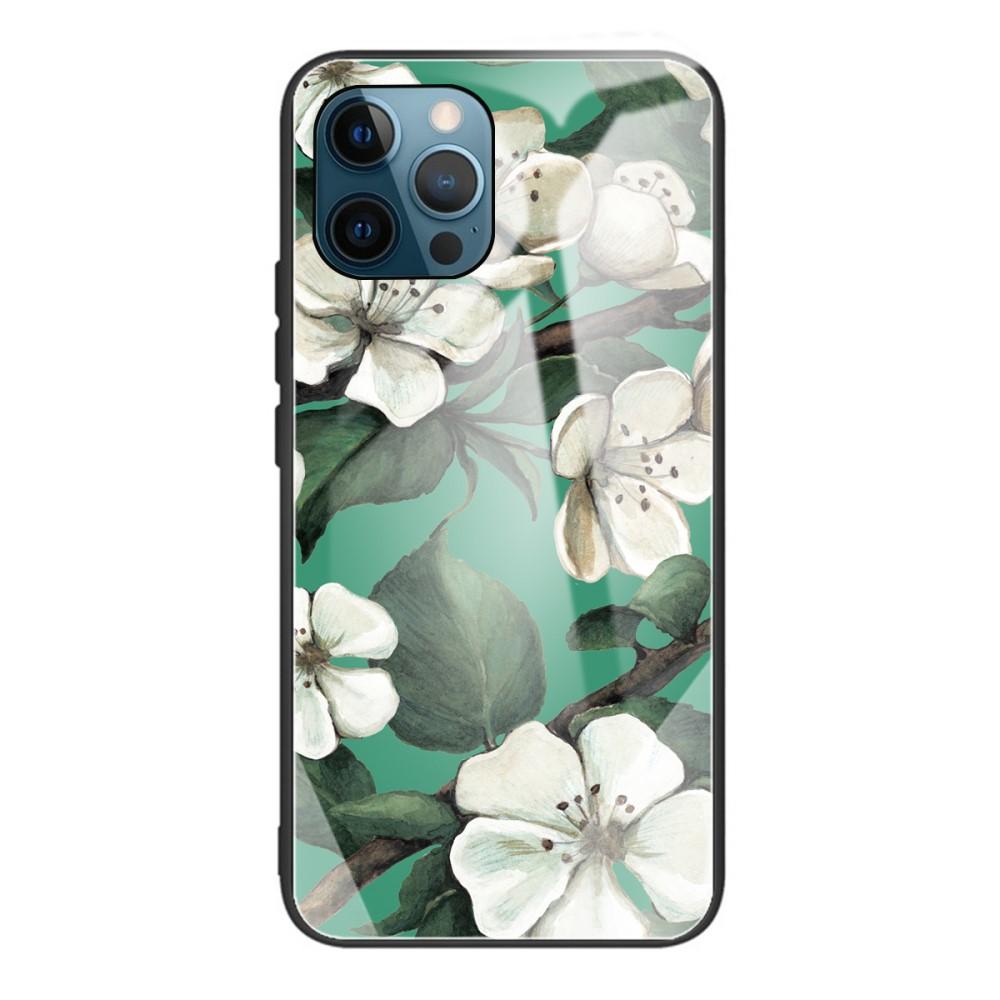 iPhone 12 Pro Max Hoesje Gehard Glas Bloemen