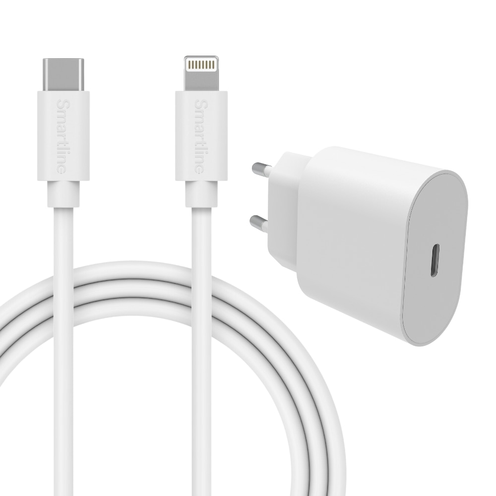 Arab waarschijnlijk voorkant Complete oplader voor iPhone 11 Pro - 2m kabel & adapter - Smartline - koop  online