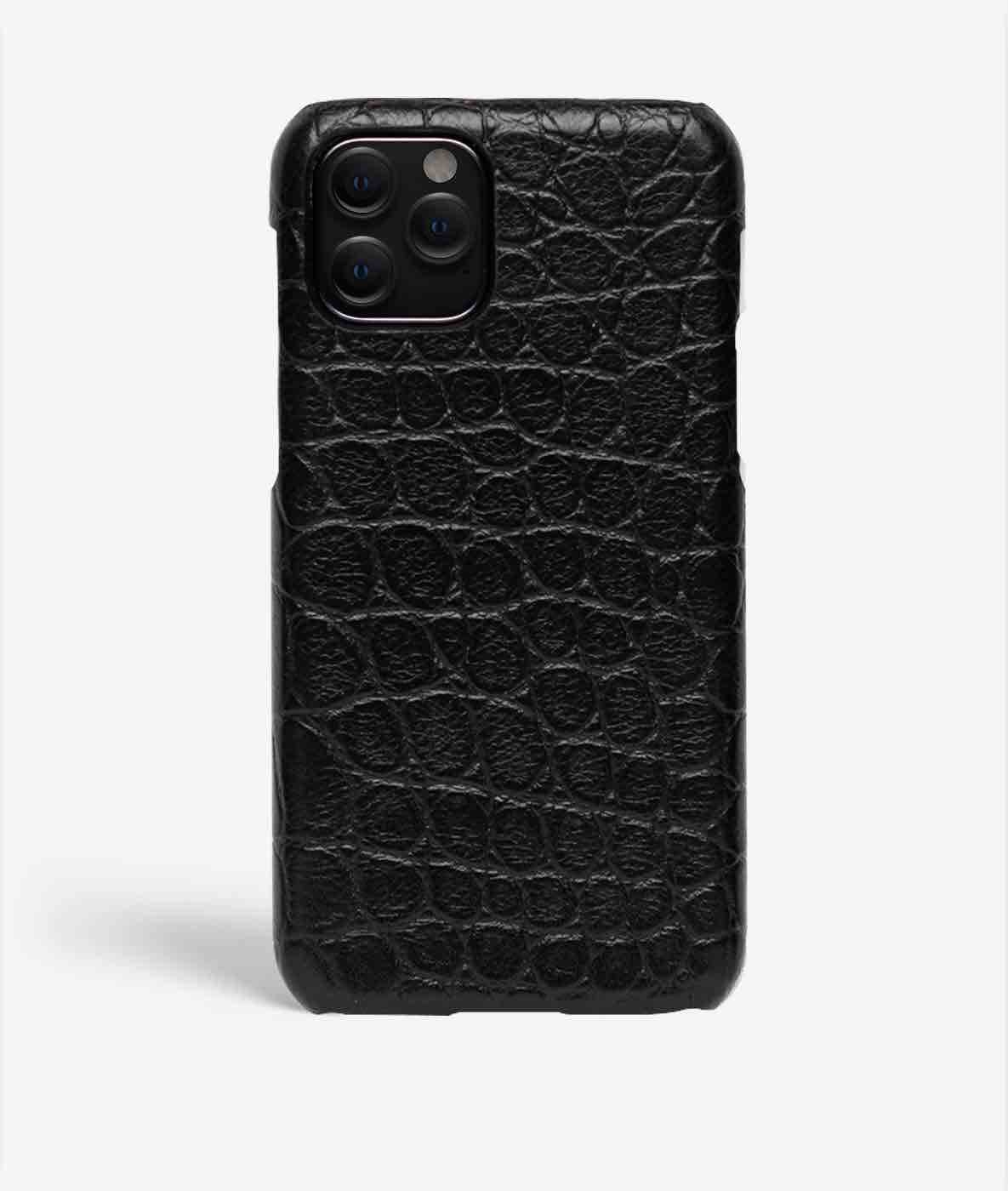 Hoesje iPhone 11 Pro Small Croco Zwart