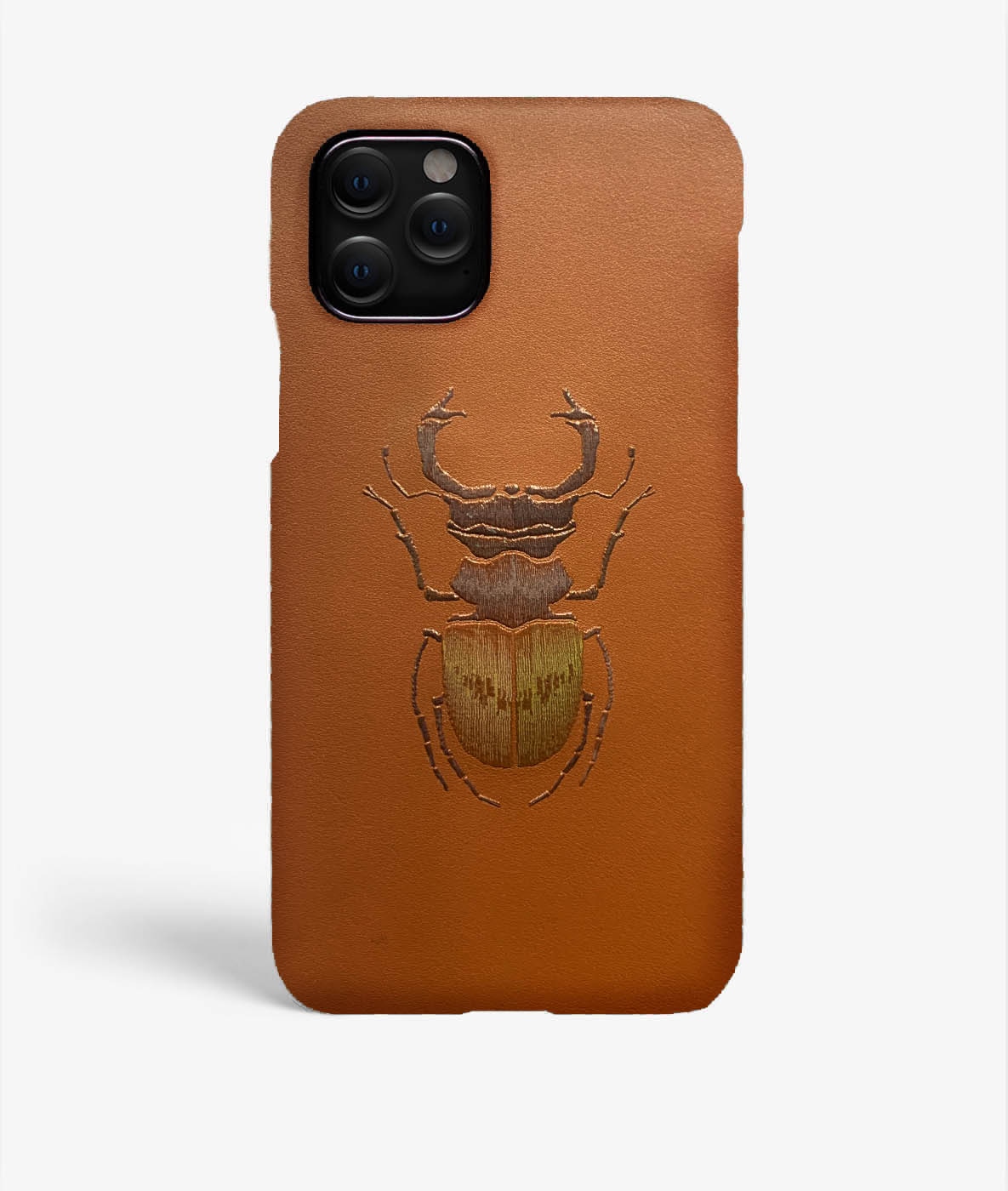 Hoesje iPhone 11 Pro Beetle Calf Cognac